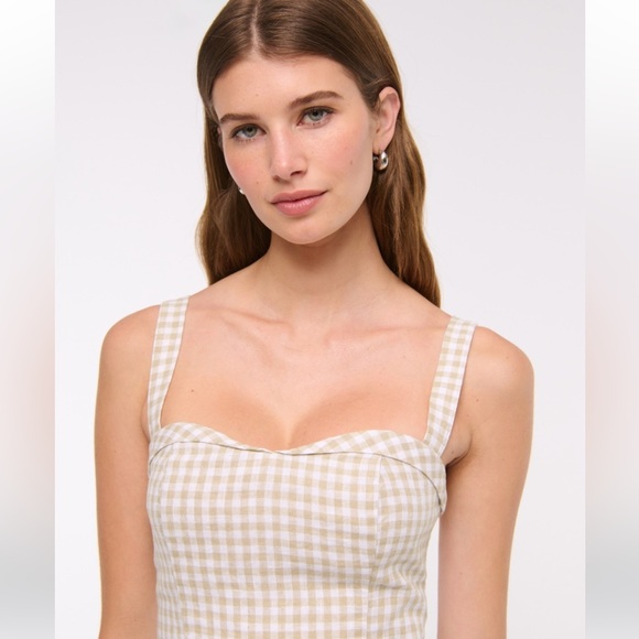 NWT Abercrombie & Fitch Premium Linen Drop-Waist Skort Size Large TALL - Picture 6 of 11